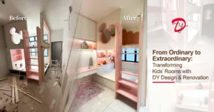 Creative Kids’ Spaces with Mickey Mouse Windows and Loft Bed