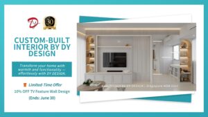 TV Feature Wall Singapore project by DY DESIGN